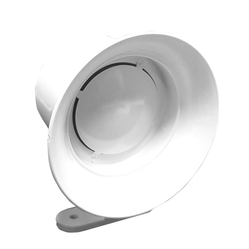 Sinalizador Sonoro 105db - sirene simples - branco