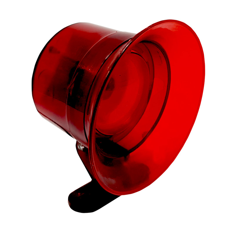 Sinalizador Sonoro 105db - sirene simples - vermelho